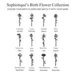 Load image into Gallery viewer, Birth Flower With Birthstone Pendant/Necklace
