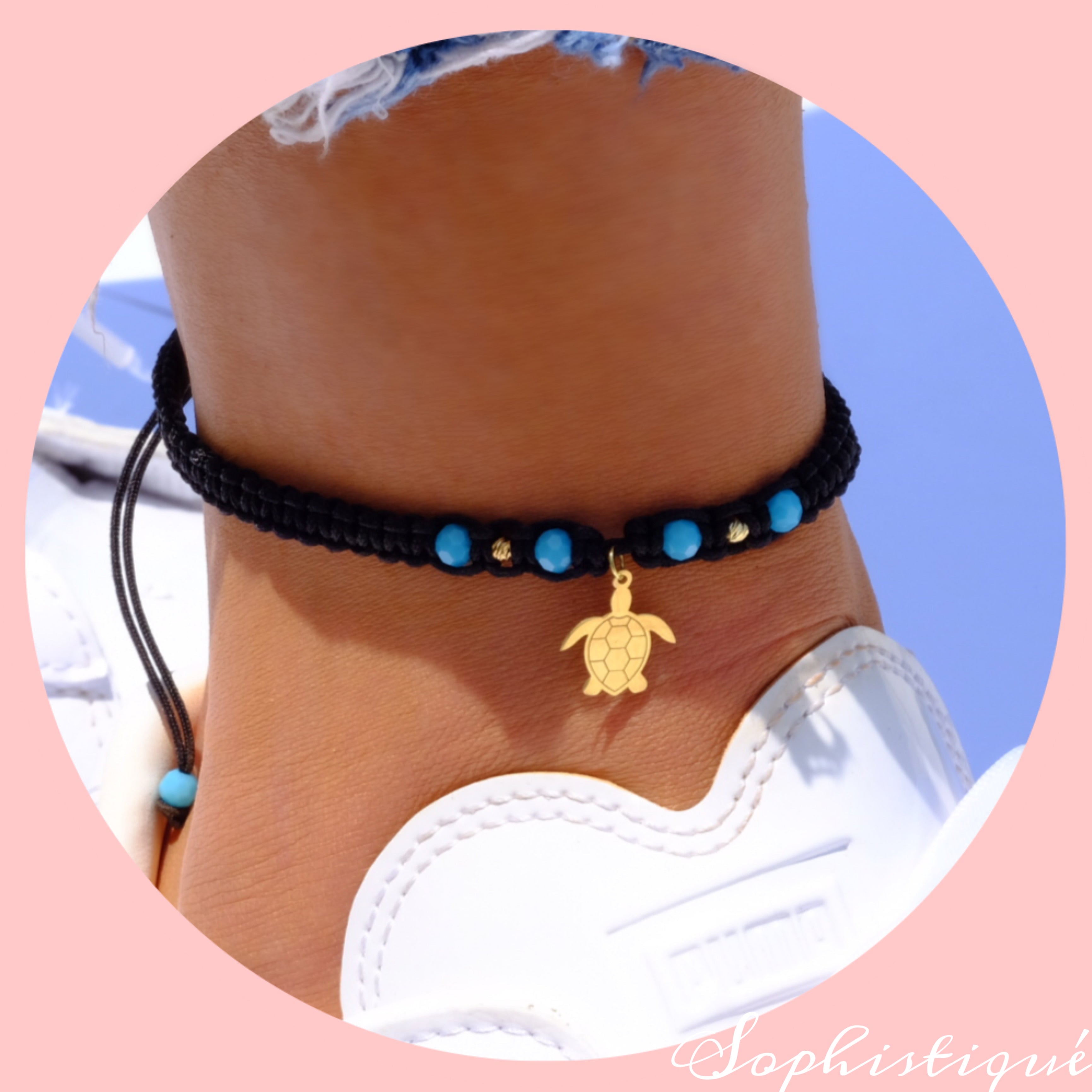 Lucky Turtle Anklet