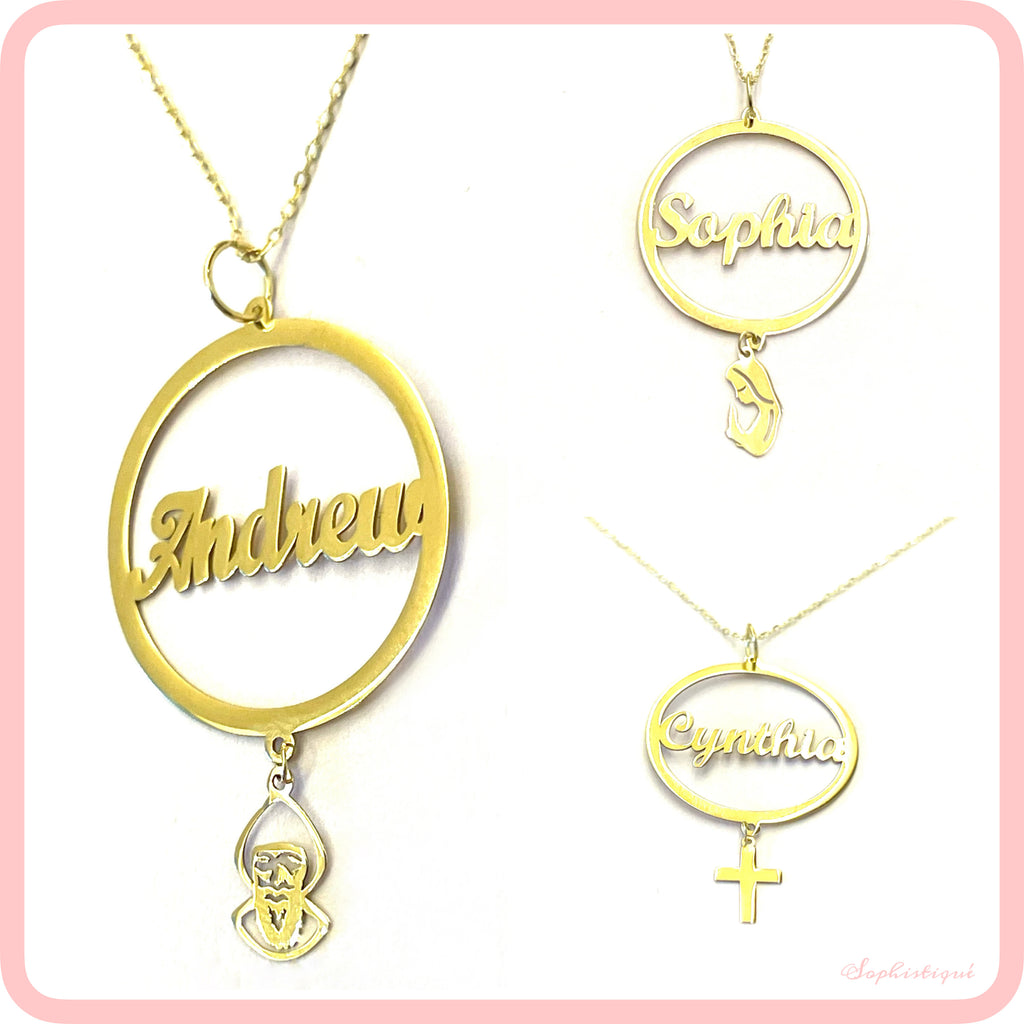 Name In A Circle Necklace