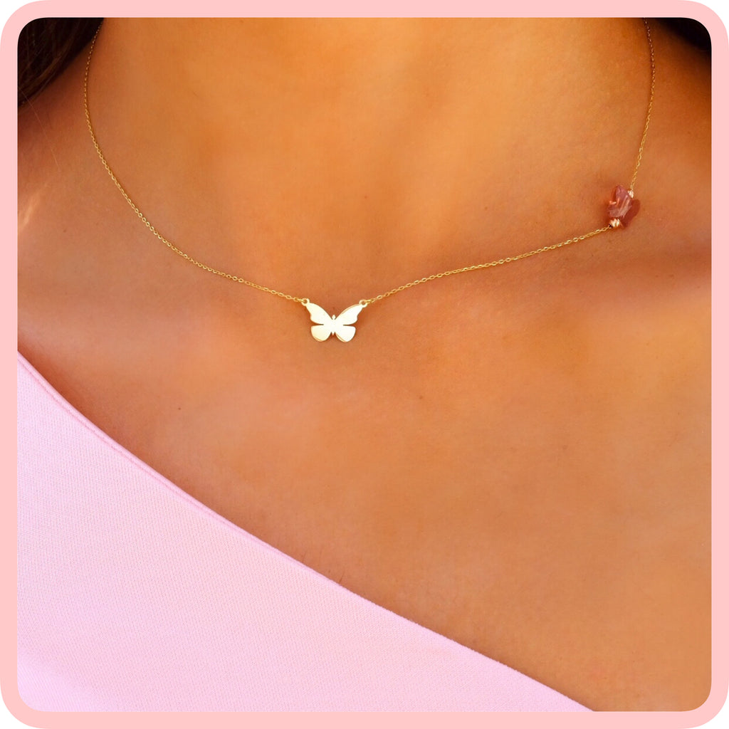 Two Butterflies Necklace