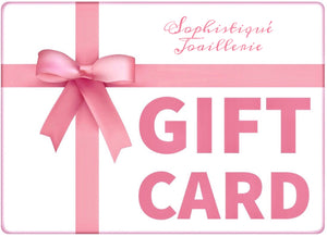 Sophistiqué Gift Card