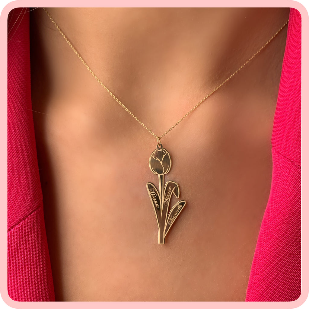 Tulip Personalized Necklace